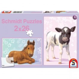 puzzles Poulain et veau