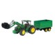 John deere 7930 avec fourche avec remorque