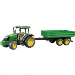 John deere 5115M avec remorque
