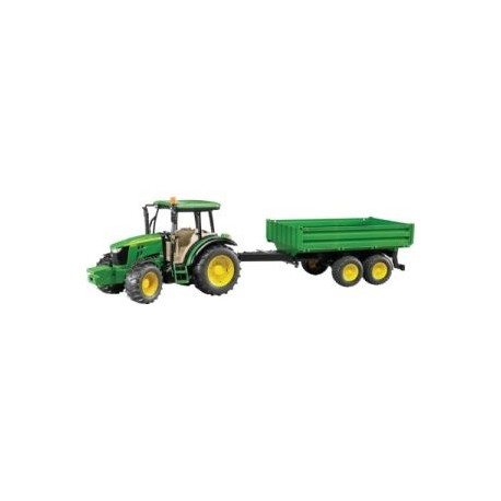 John deere 5115 M avec remorque
