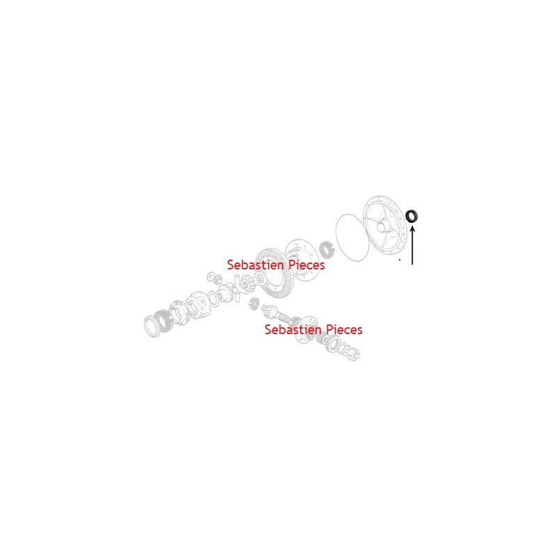 Joint spi de trompette coté roue tracteur Fordson 957E4250A pour