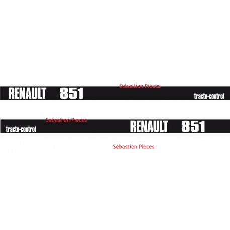 Kit autocollant tracteur Renault 851