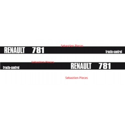 Kit autocollant tracteur Renault 781