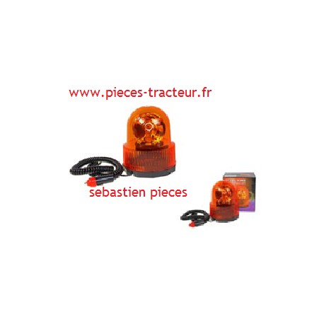 Gyrophare magnetique pour tracteur