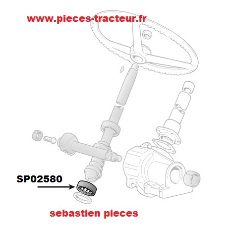 roulement 50.3 X 70 X 23.2 pour tracteur Fiat Someca