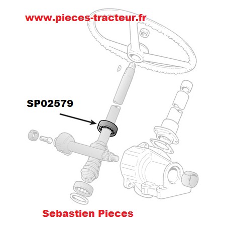 roulement 49.5 X 64.5 X 13.1 pour tracteur Fiat Someca