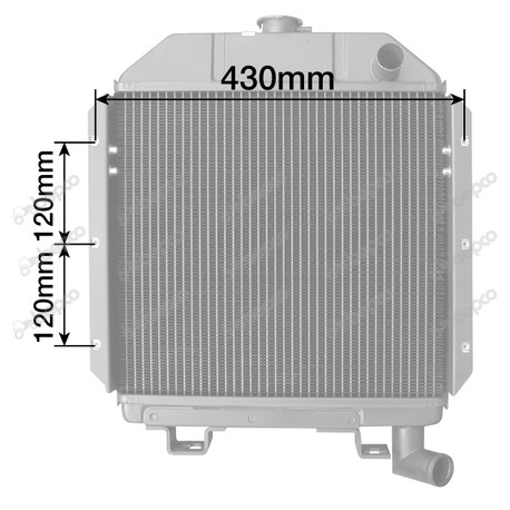 RADIATEUR pour tracteurs CASE IH