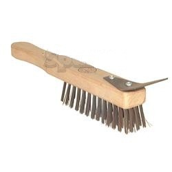 brosse métallique avec gratoir