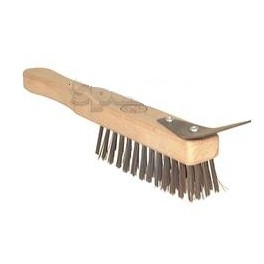 brosse métallique avec gratoir